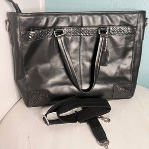 Coach Business purse briefcase bag leather black